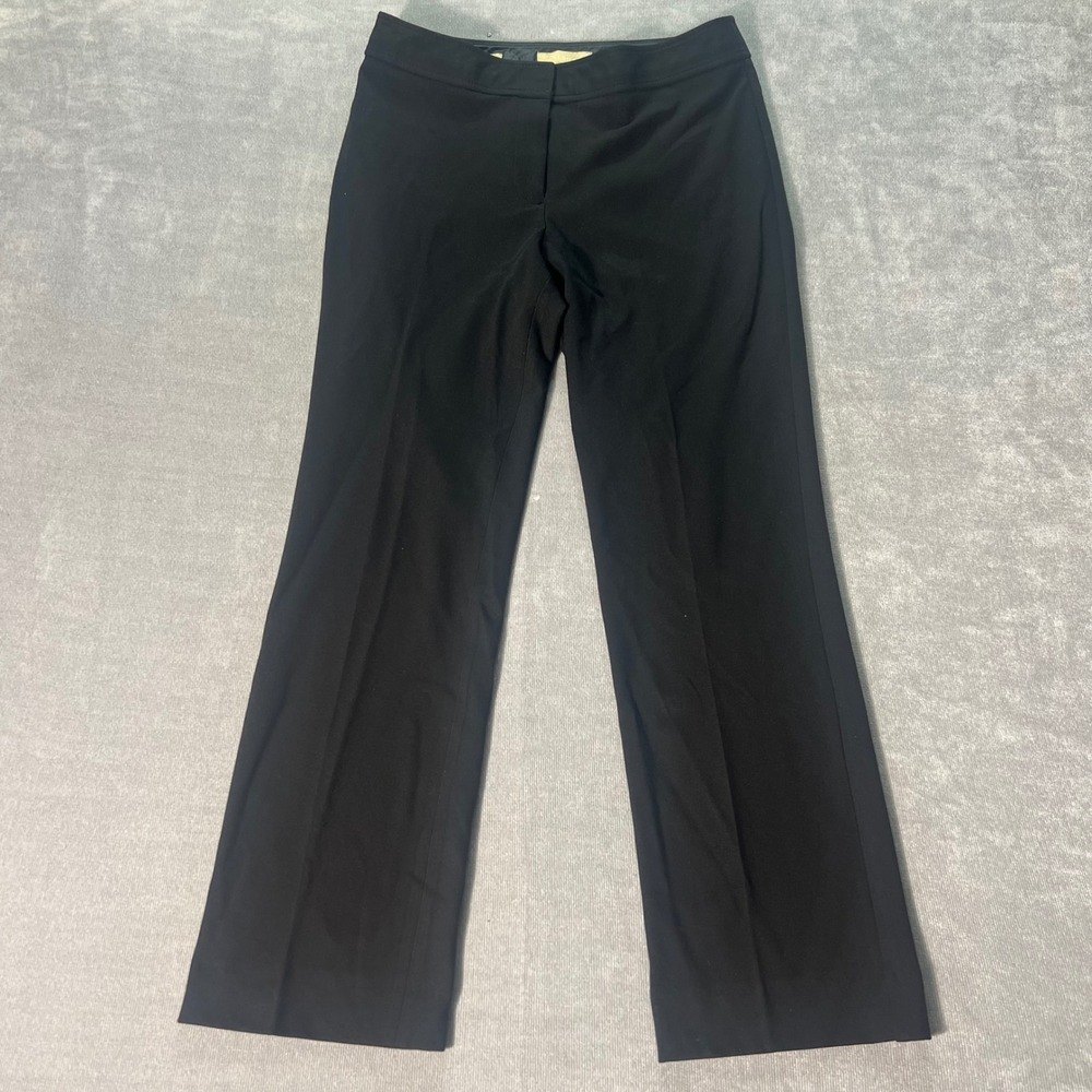 Talbots Womens Black Ponte Knit Trousers Dress Pants Size 6 Fabric Knit in Italy
